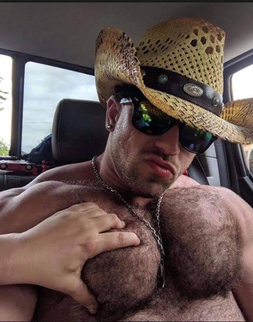 Album by DirtyDaddyFunStuff with the username @DirtyDaddyPorn, who is a verified user,  January 28, 2024 at 12:50 AM and the text says 'Hot and #hairy Studs'