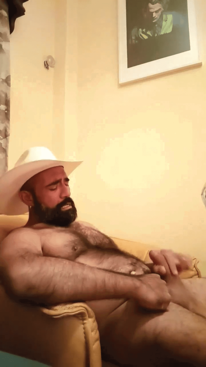 Album by DirtyDaddyFunStuff with the username @DirtyDaddyPorn, who is a verified user,  July 10, 2024 at 12:53 AM and the text says 'Hot 33 #cowboys #muscles #daddy #hairy'