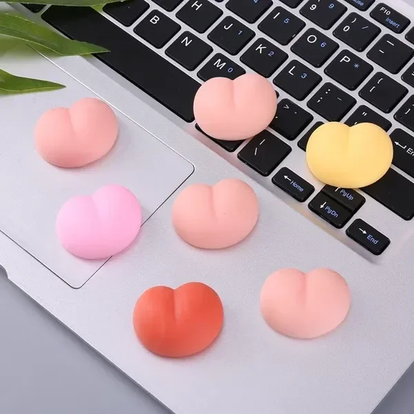 Photo by DirtyDaddyFunStuff with the username @DirtyDaddyPorn, who is a verified user,  April 11, 2024 at 6:37 PM and the text says 'Hot Ass Squishy Stress Toy.  Fun soft stretchy various colored butt shaped stress balls.  For Sexy Stress Relief.  They can come in a variety of colors, from Flesh, Peach, Tan, Pink or Yellow.  Random assortment.  Support a small Gay Shop!..'