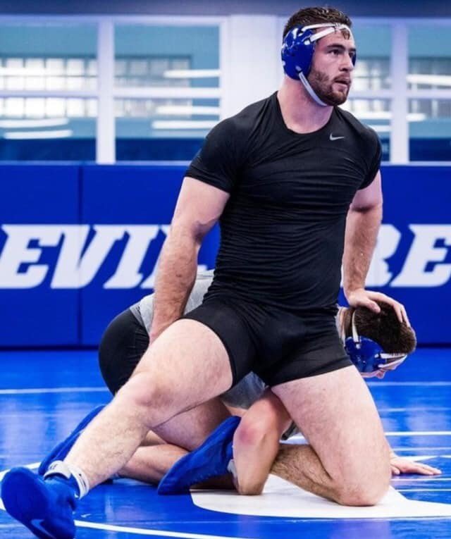 Photo by DirtyDaddyFunStuff with the username @DirtyDaddyPorn, who is a verified user,  December 30, 2023 at 5:19 PM and the text says '#wrestling #sports #muscles #cowboys'