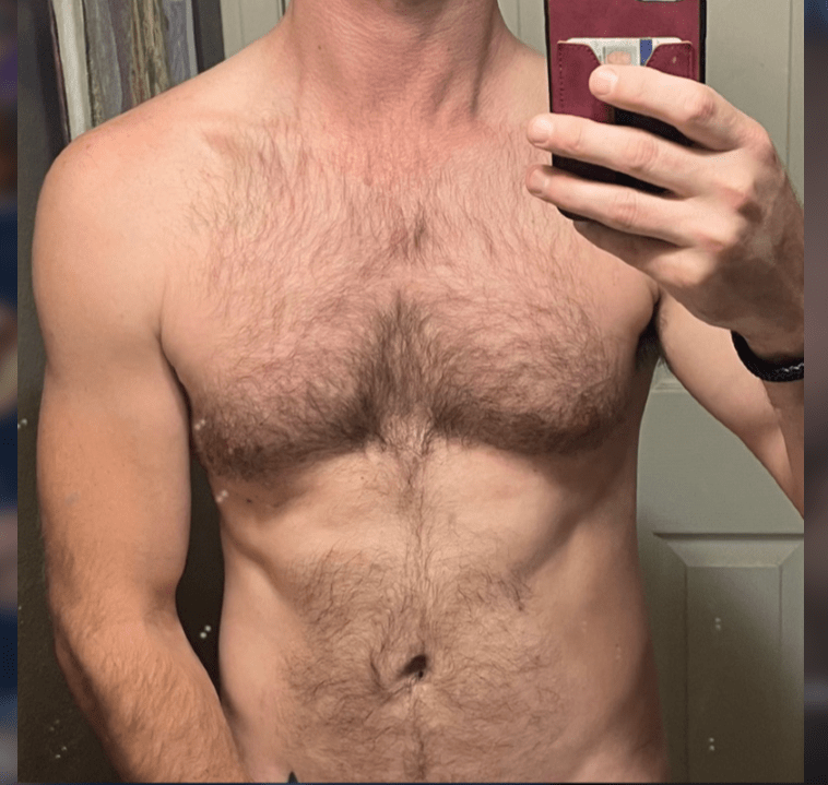 Photo by DirtyDaddyFunStuff with the username @DirtyDaddyPorn, who is a verified user,  May 1, 2024 at 12:42 AM and the text says 'Men 6 #muscles #hairy'