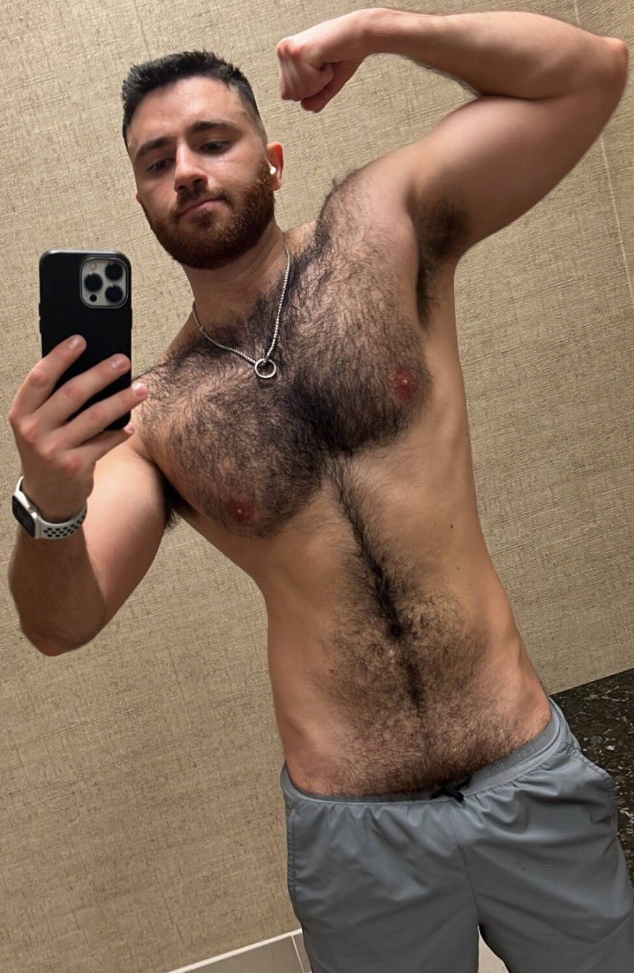 Album by DirtyDaddyFunStuff with the username @DirtyDaddyPorn, who is a verified user,  June 30, 2024 at 8:57 PM and the text says '#hairy #manly'