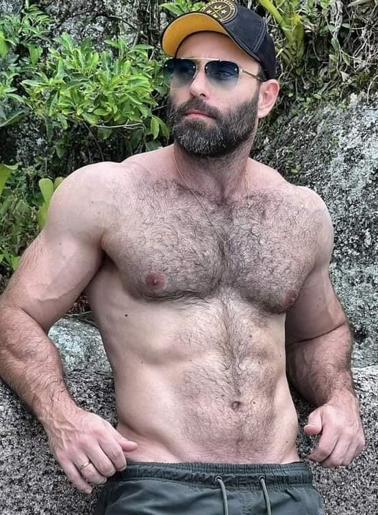 Photo by DirtyDaddyFunStuff with the username @DirtyDaddyPorn, who is a verified user,  April 16, 2024 at 10:46 PM and the text says '#hairy #otters and #armpits #beards'
