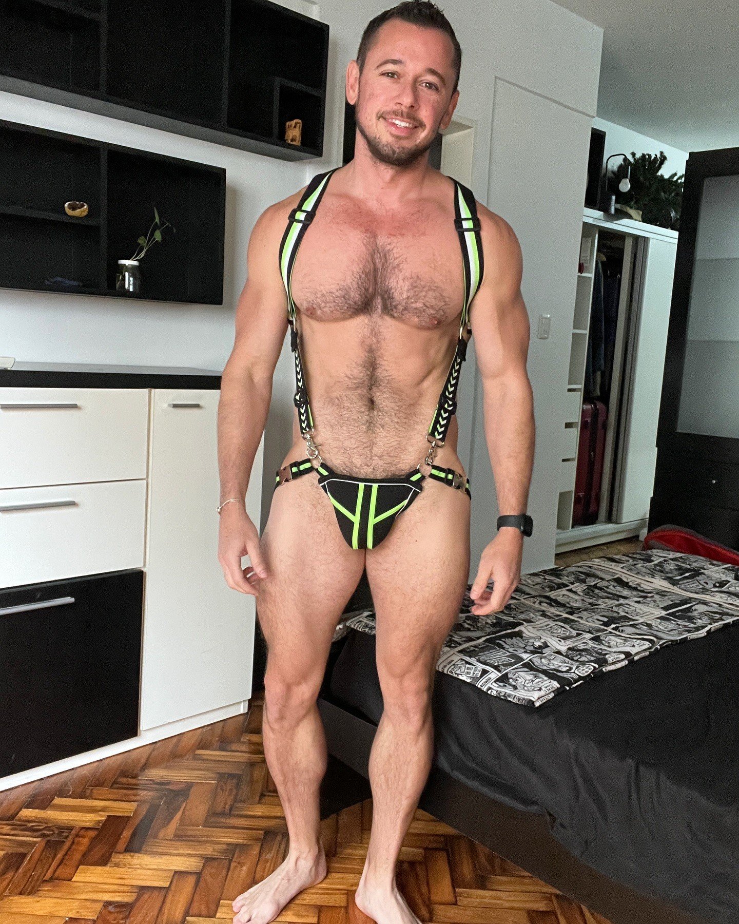 Album by DirtyDaddyFunStuff with the username @DirtyDaddyPorn, who is a verified user,  February 14, 2024 at 6:49 PM and the text says '#buff #hairy #muscle #daddies'