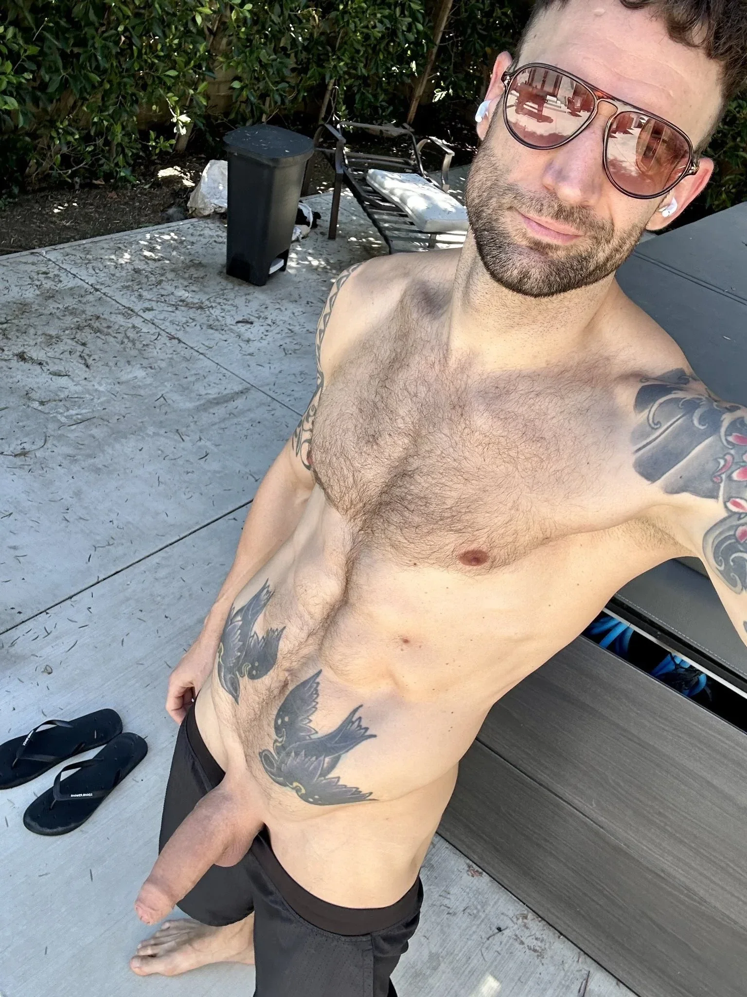 Photo by DirtyDaddyFunStuff with the username @DirtyDaddyPorn, who is a verified user,  April 23, 2024 at 11:00 PM and the text says 'Otter Godling #muscles #buff #abs #armpits #tats #stubble #beards #otters #ripped #uncut #hung #manly #butch'