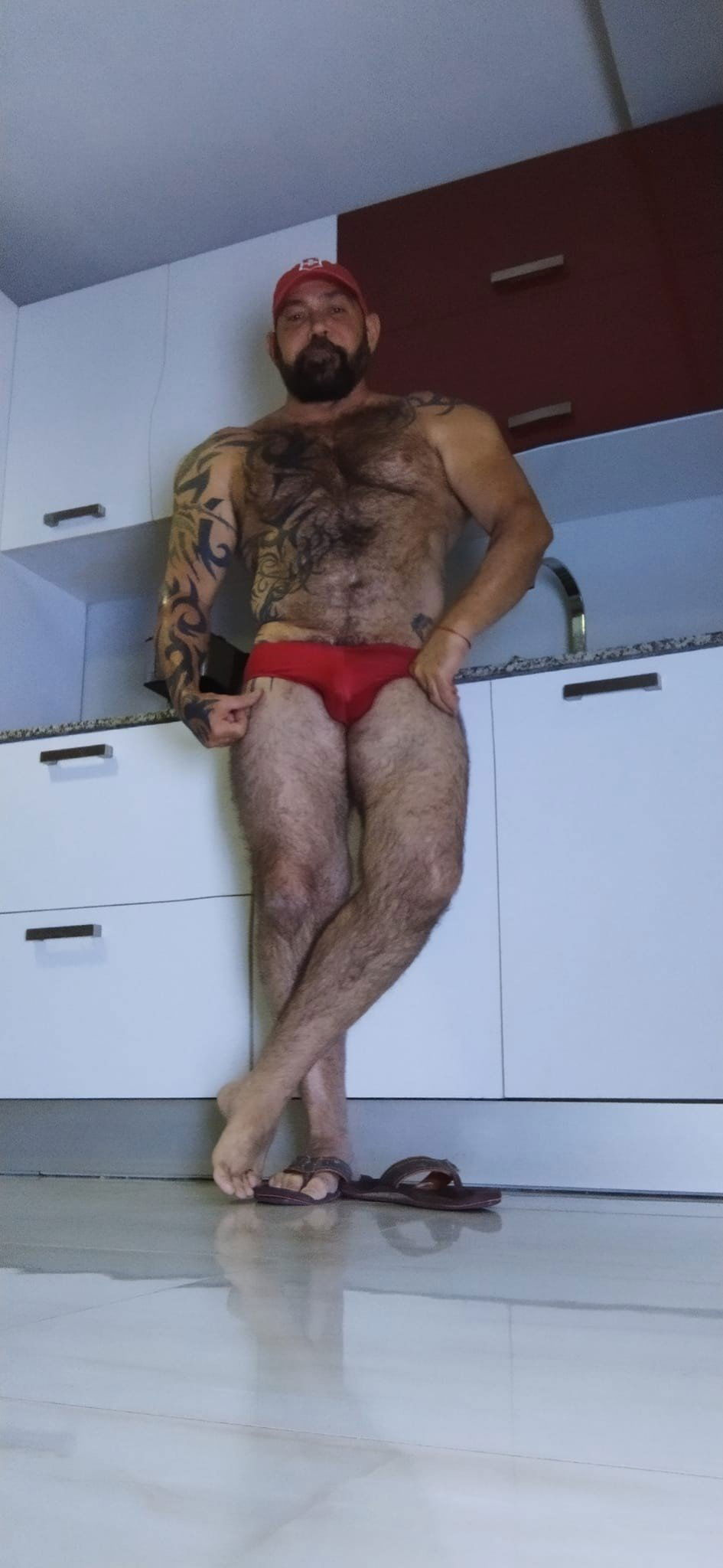 Photo by DirtyDaddyFunStuff with the username @DirtyDaddyPorn, who is a verified user,  February 24, 2024 at 1:16 AM and the text says '#hairy and Buff and #cowboys'