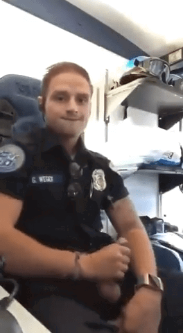 Photo by DirtyDaddyFunStuff with the username @DirtyDaddyPorn, who is a verified user,  April 19, 2024 at 1:25 AM and the text says '#officer #jerkingoff #uniforms #cops #pigs #police'