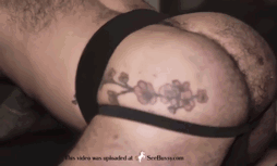 Photo by DirtyDaddyFunStuff with the username @DirtyDaddyPorn, who is a verified user,  May 28, 2024 at 1:29 AM and the text says '#jockstraps #gangbang #interracial #tats #breeding #cum #bareback #blindfolded #hairy'