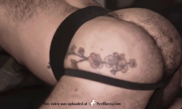 Album by DirtyDaddyFunStuff with the username @DirtyDaddyPorn, who is a verified user,  May 28, 2024 at 1:29 AM and the text says '#jockstraps #gangbang #interracial #tats #breeding #cum #bareback #blindfolded #hairy'