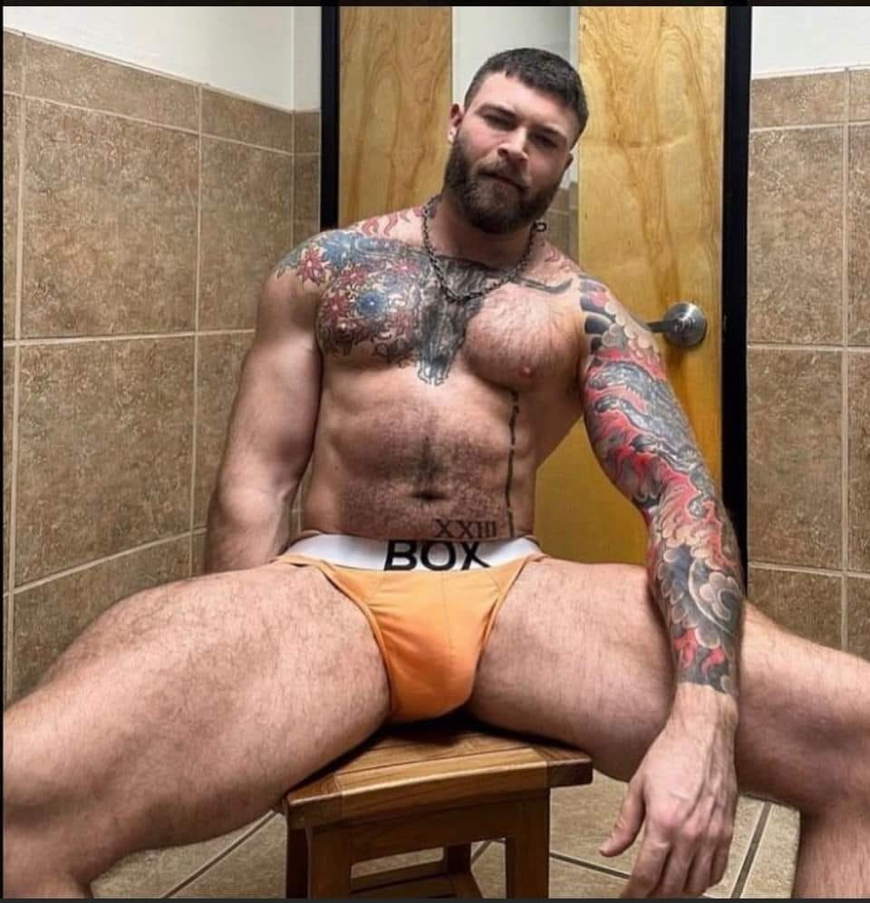 Photo by DirtyDaddyFunStuff with the username @DirtyDaddyPorn, who is a verified user,  April 4, 2024 at 10:47 PM and the text says 'Hot Variey 10  #manly #daddies #hairy #muscles #armpits #beards'