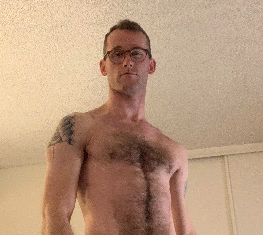 Album by DirtyDaddyFunStuff with the username @DirtyDaddyPorn, who is a verified user,  December 7, 2023 at 8:52 PM and the text says '#hairy #twinks #cowboys #armpits #fuzzy #legs #muscles'