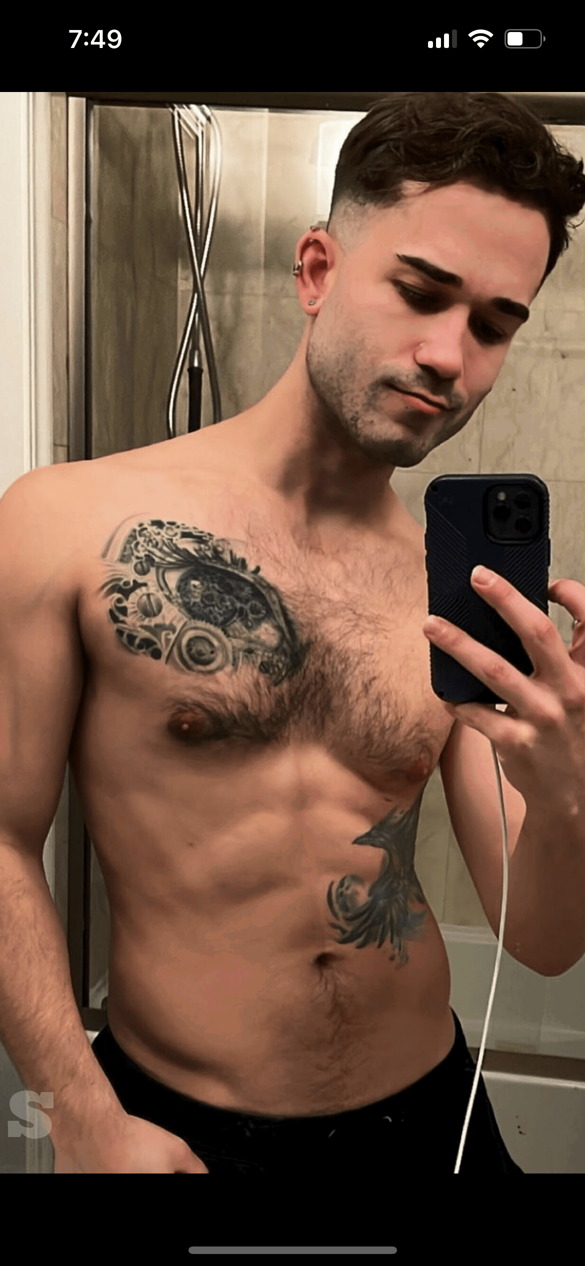 Album by DirtyDaddyFunStuff with the username @DirtyDaddyPorn, who is a verified user,  May 6, 2024 at 11:46 PM and the text says '#hairy #bears #otters'