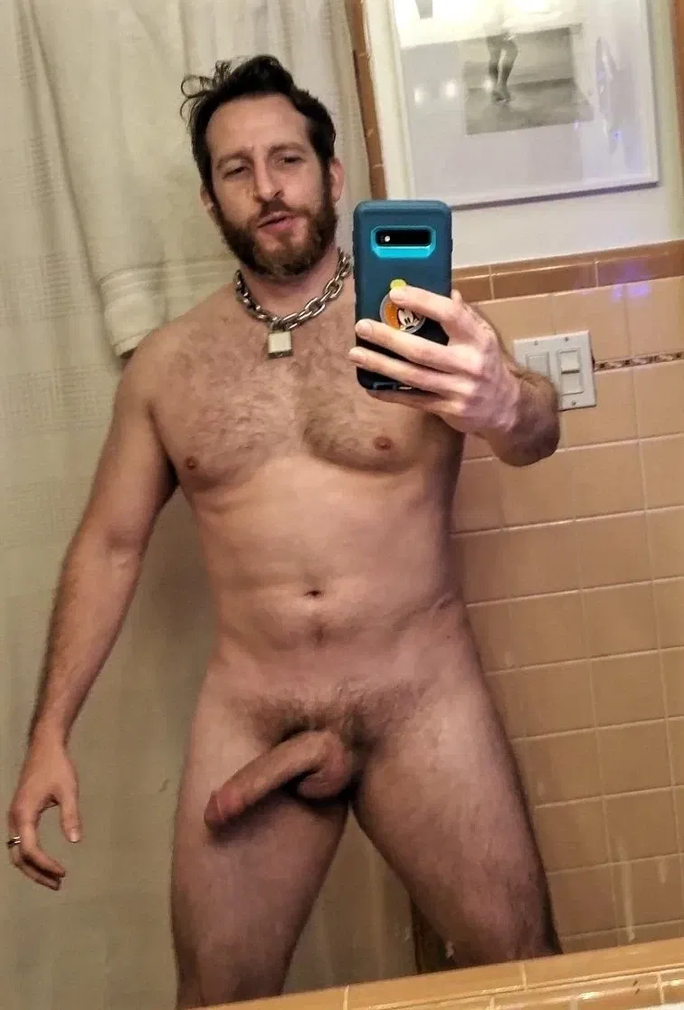 Album by DirtyDaddyFunStuff with the username @DirtyDaddyPorn, who is a verified user,  March 20, 2024 at 1:12 AM and the text says 'HUNG Ginger Muscle Stud.  #hung #cock #buff #muscles #bears #gingers #redheads #beards #hairy #cum #facials #daddy'