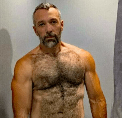 Photo by DirtyDaddyFunStuff with the username @DirtyDaddyPorn, who is a verified user,  February 14, 2024 at 8:20 PM and the text says '#hairy #santa and #hunky #daddies'
