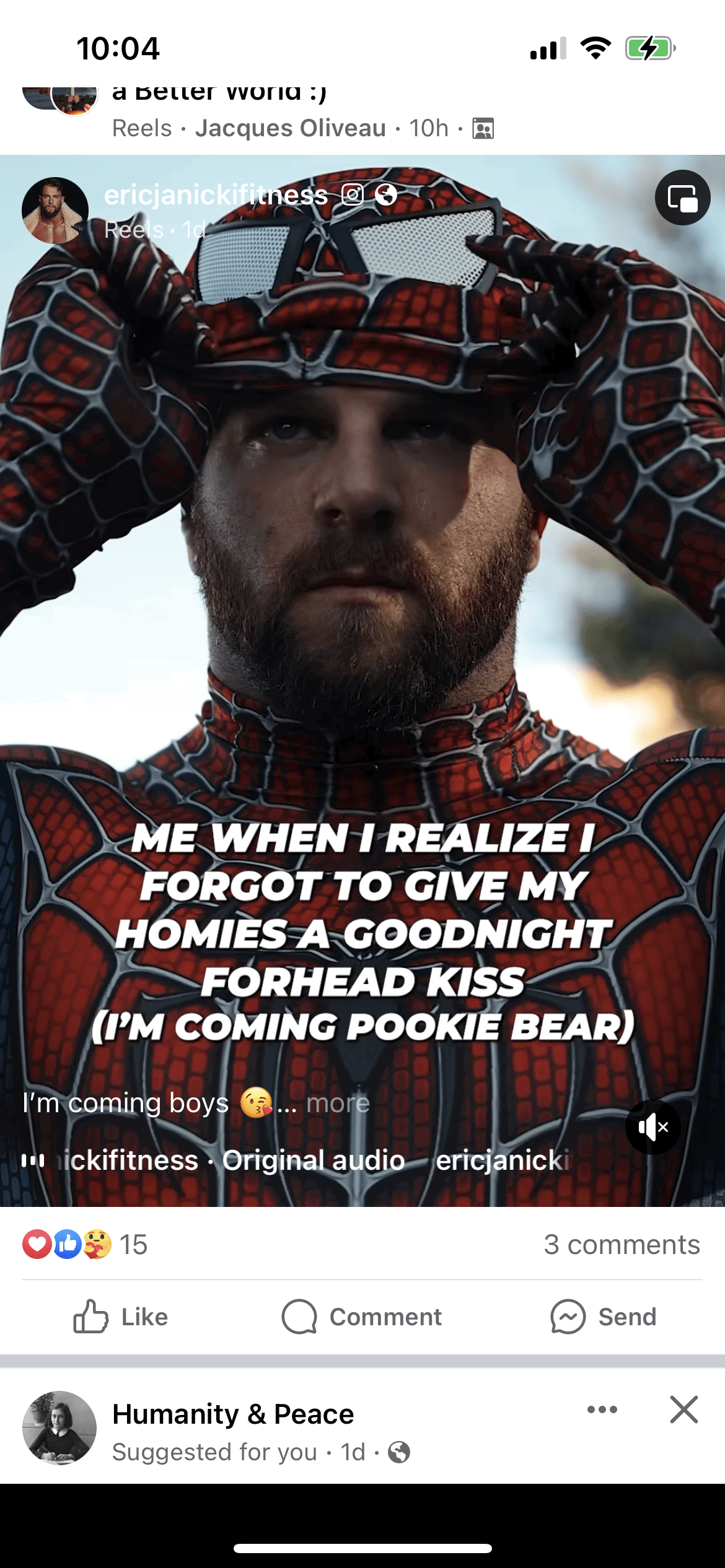 Photo by DirtyDaddyFunStuff with the username @DirtyDaddyPorn, who is a verified user,  December 20, 2023 at 12:25 AM and the text says '#costumes #cosplay #spiderman #buff #muscles #beards #bear'