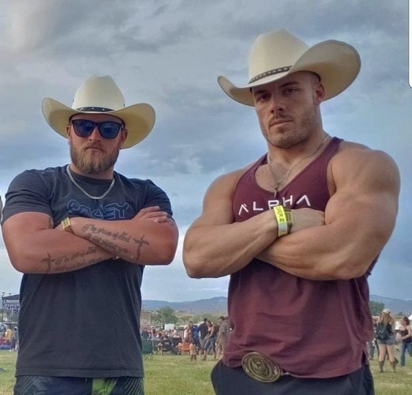 Album by DirtyDaddyFunStuff with the username @DirtyDaddyPorn, who is a verified user,  June 21, 2024 at 6:21 PM and the text says 'Countryboys 2  #countryboys #cowboys #farmers #hunters #rednecks #hillbillies #rugged #manly #butch'