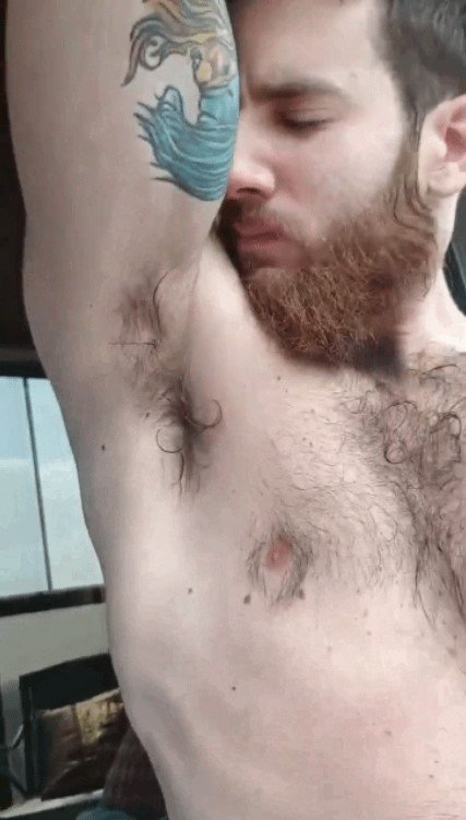 Album by DirtyDaddyFunStuff with the username @DirtyDaddyPorn, who is a verified user,  April 28, 2024 at 6:52 PM and the text says '#hairy #odor #gingers #armpits #stubble #daddies #manly #furry #beards #otters'