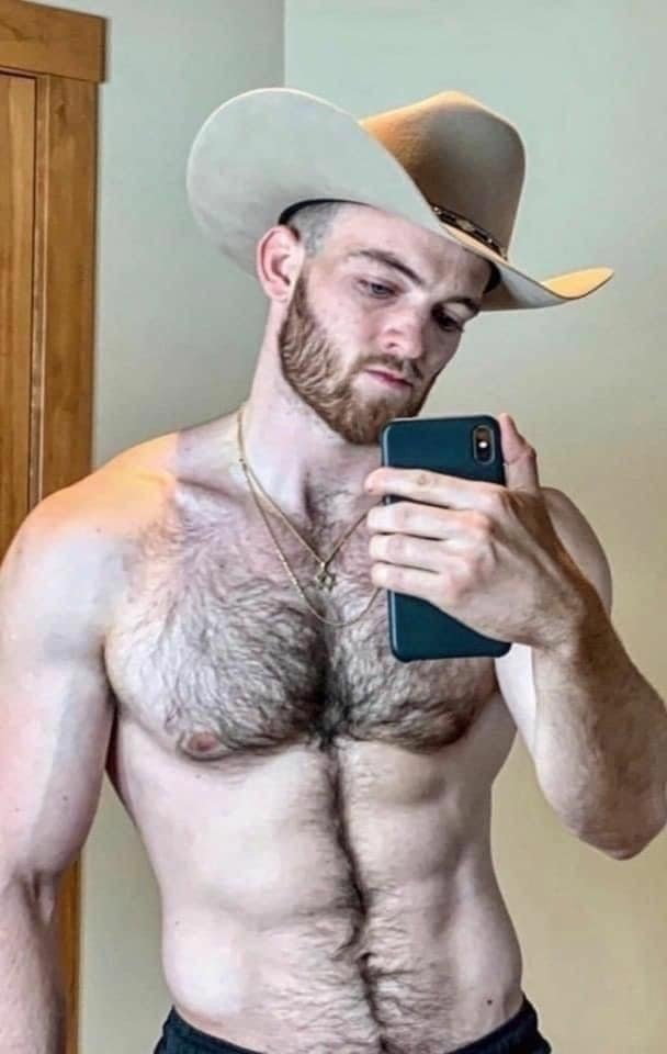 Photo by DirtyDaddyFunStuff with the username @DirtyDaddyPorn, who is a verified user,  December 7, 2023 at 8:52 PM and the text says '#hairy #twinks #cowboys #armpits #fuzzy #legs #muscles'