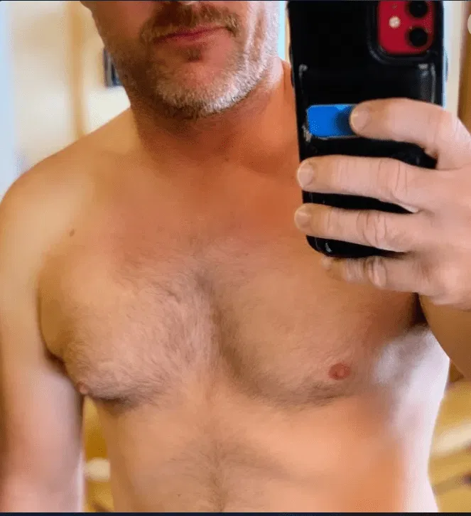 Photo by DirtyDaddyFunStuff with the username @DirtyDaddyPorn, who is a verified user,  May 2, 2024 at 8:31 PM and the text says 'Hot 14 #hung #otters #muscles #hairy'