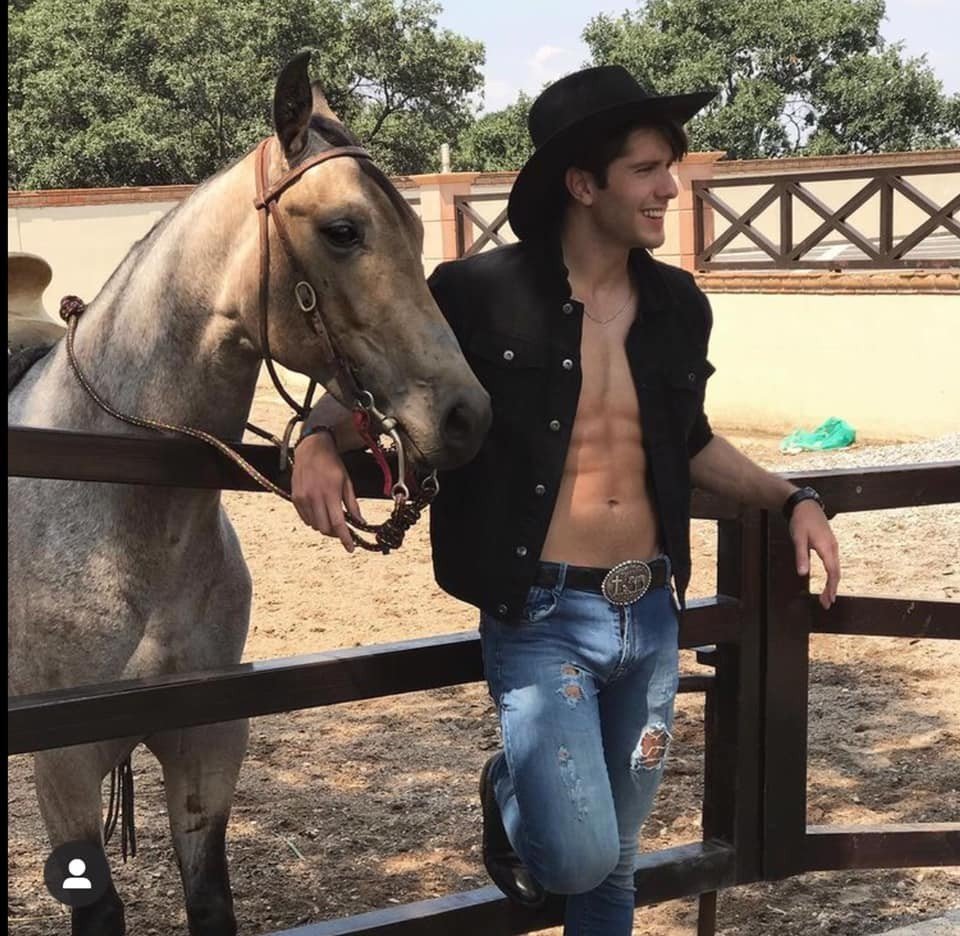 Album by DirtyDaddyFunStuff with the username @DirtyDaddyPorn, who is a verified user,  April 28, 2024 at 8:52 PM and the text says 'Hot 1 #mexico #mexican #cowboys #countryboys'