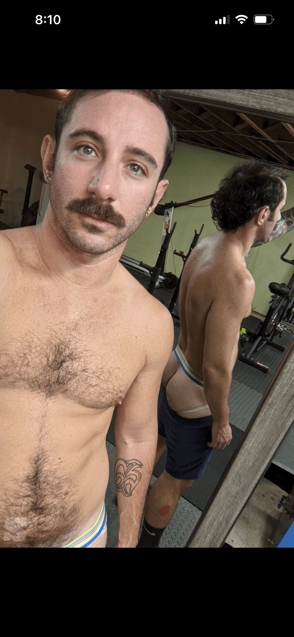 Photo by DirtyDaddyFunStuff with the username @DirtyDaddyPorn, who is a verified user,  April 29, 2024 at 8:26 PM and the text says 'Hairy Holes, Humor and Drag.  #drag #hairy #assholes #manly #funny'