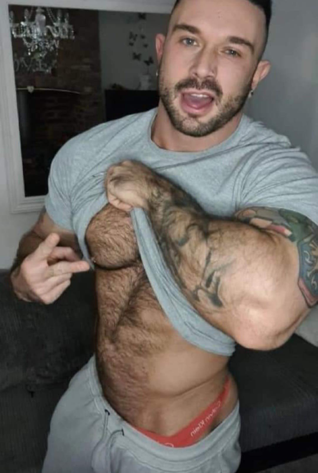 Album by DirtyDaddyFunStuff with the username @DirtyDaddyPorn, who is a verified user,  January 25, 2024 at 1:10 AM and the text says 'Hairy hunks 2'