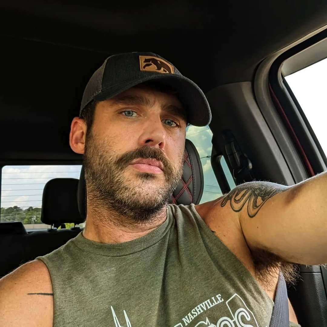 Album by DirtyDaddyFunStuff with the username @DirtyDaddyPorn, who is a verified user,  July 3, 2024 at 11:17 PM and the text says '#farmers and #cowboys'