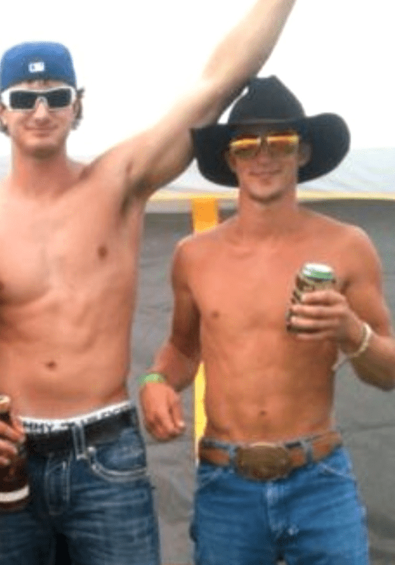 Photo by DirtyDaddyFunStuff with the username @DirtyDaddyPorn, who is a verified user,  May 4, 2024 at 10:51 PM and the text says '#cowboys #countryboys #stubble #beards #twinks'