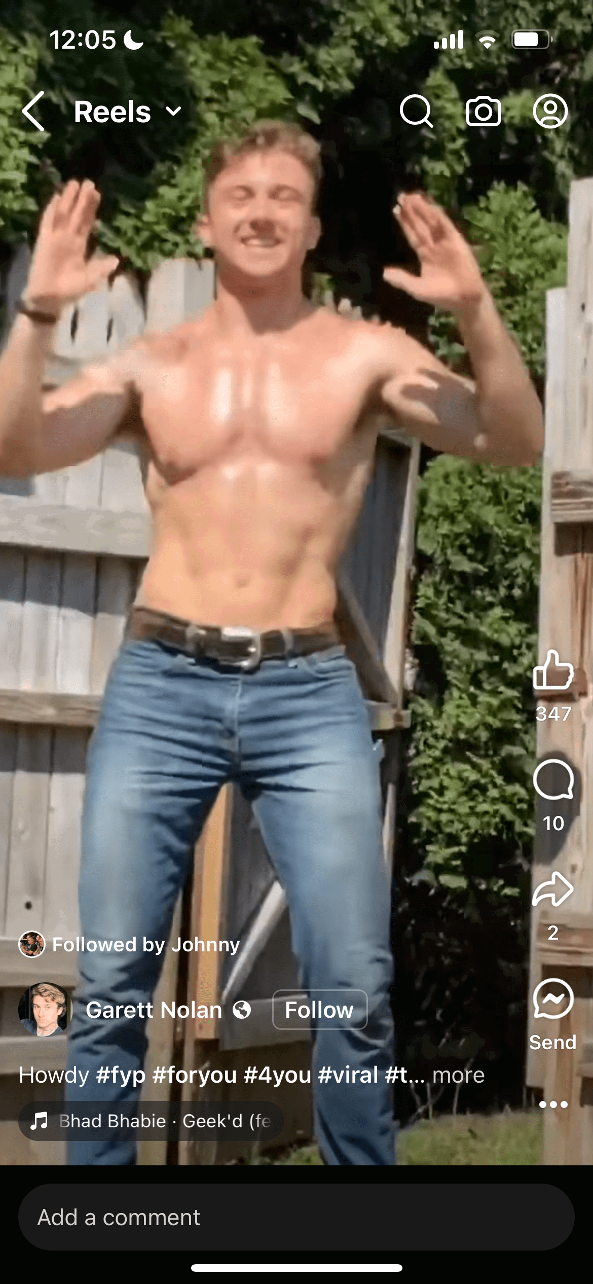 Photo by DirtyDaddyFunStuff with the username @DirtyDaddyPorn, who is a verified user,  April 28, 2024 at 12:58 AM and the text says '#sweaty #Countryboys #muscles'