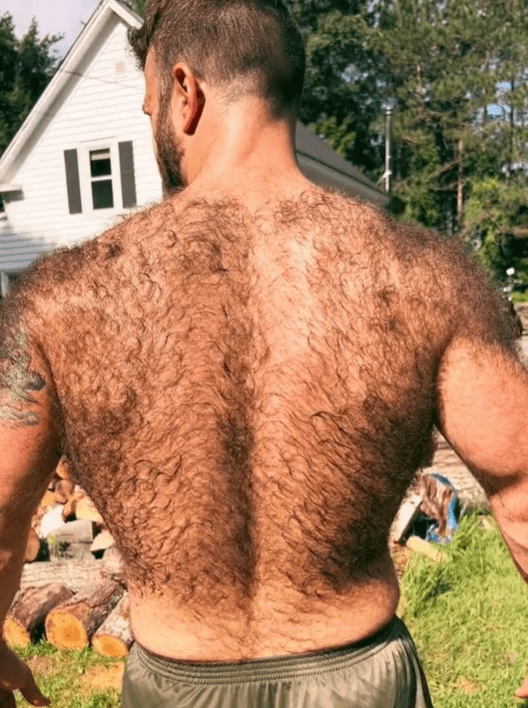 Photo by DirtyDaddyFunStuff with the username @DirtyDaddyPorn, who is a verified user,  February 15, 2024 at 7:58 PM and the text says '#Hairy #logger #muscles'