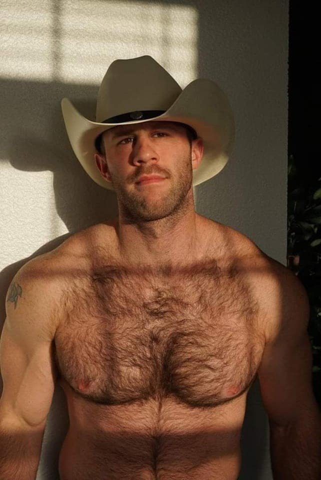 Photo by DirtyDaddyFunStuff with the username @DirtyDaddyPorn, who is a verified user,  March 28, 2024 at 5:31 PM and the text says 'Variety #cowboys #hairy #tats #farmers #countryboys #rodeo'