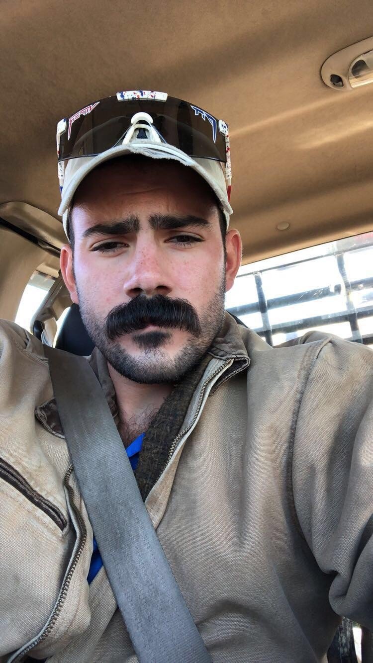 Photo by DirtyDaddyFunStuff with the username @DirtyDaddyPorn, who is a verified user,  February 27, 2024 at 6:31 PM and the text says 'Hot Fun 14 #mustache #stubble #gruff #buff #muscles #daddy #armpits #bears #beards'