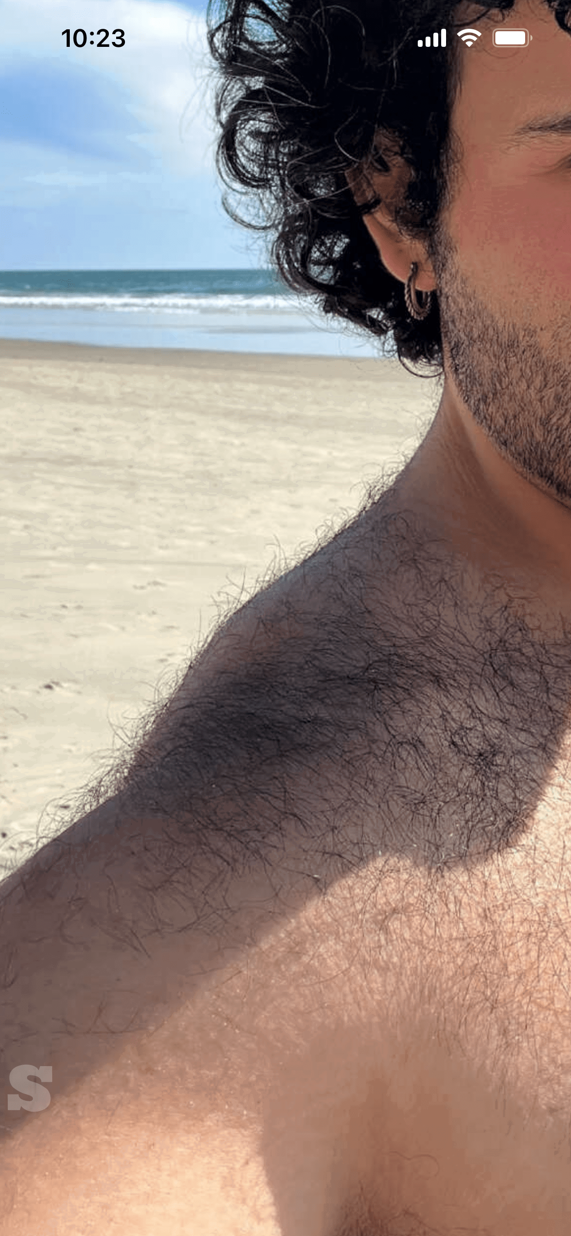 Photo by DirtyDaddyFunStuff with the username @DirtyDaddyPorn, who is a verified user,  April 21, 2024 at 1:21 AM and the text says '#hairy #otter with curls'