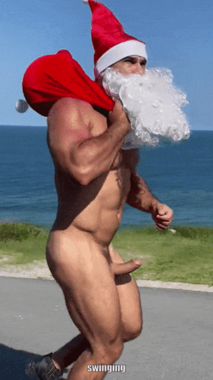 Photo by DirtyDaddyFunStuff with the username @DirtyDaddyPorn, who is a verified user,  February 14, 2024 at 8:02 PM and the text says 'Hung and Sexy #Santa'