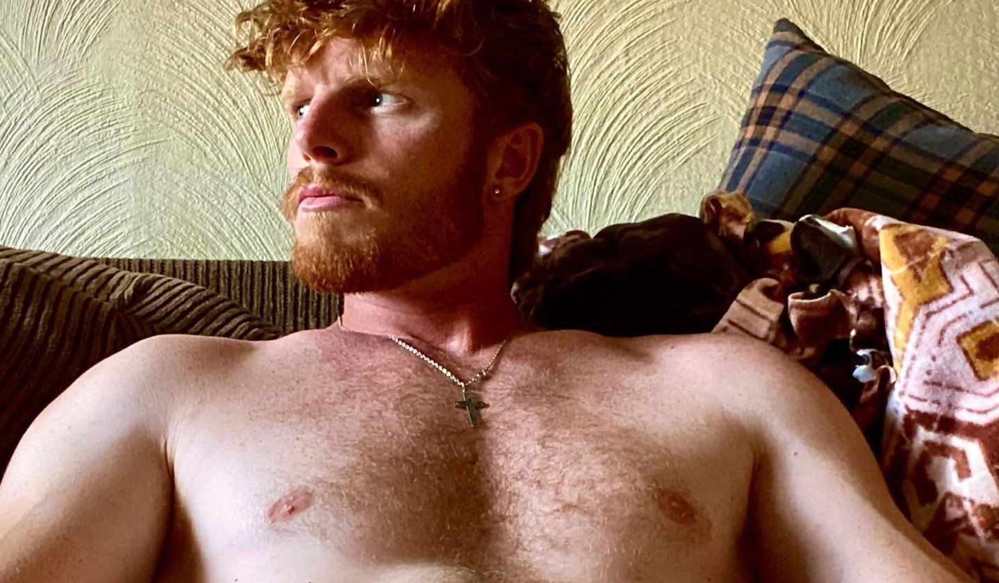Photo by DirtyDaddyFunStuff with the username @DirtyDaddyPorn, who is a verified user,  December 11, 2023 at 6:06 PM and the text says 'Oh, #daddy #ginger #hairy'