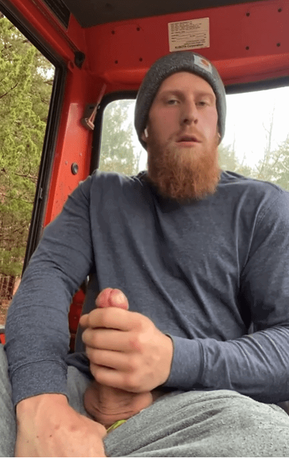 Photo by DirtyDaddyFunStuff with the username @DirtyDaddyPorn, who is a verified user,  February 15, 2024 at 12:55 AM and the text says '#gingers 2  #farmer #countryboy #redhead #hung #cum #cumshot'