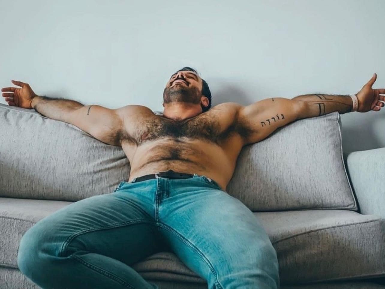 Photo by DirtyDaddyFunStuff with the username @DirtyDaddyPorn, who is a verified user,  December 8, 2023 at 8:05 PM and the text says '#hairy #hunks'