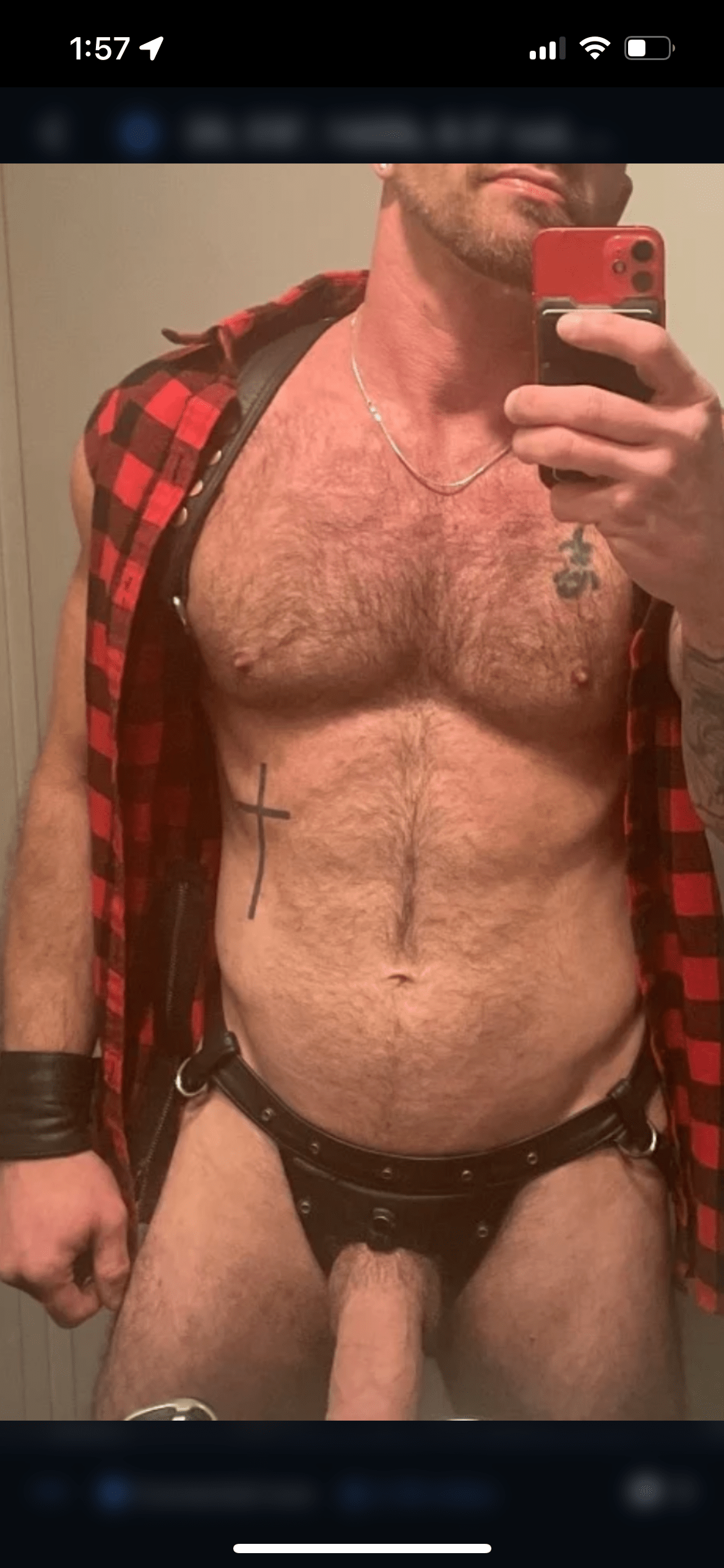 Photo by DirtyDaddyFunStuff with the username @DirtyDaddyPorn, who is a verified user,  April 3, 2024 at 5:53 PM and the text says '#lockerrooms #jockstraps #jocks #sports #gym #muscles #hairy'