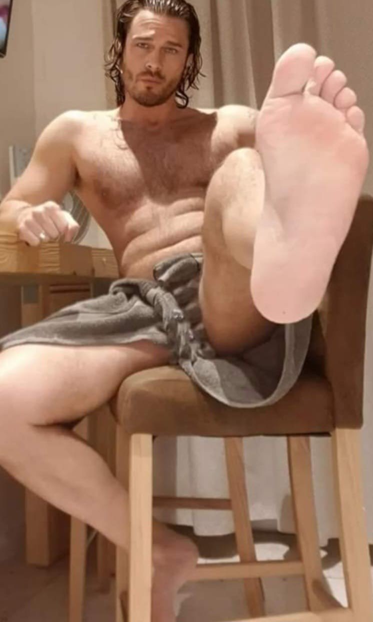 Photo by DirtyDaddyFunStuff with the username @DirtyDaddyPorn, who is a verified user,  April 3, 2024 at 5:56 PM and the text says '#feet and #hairy Hunks'