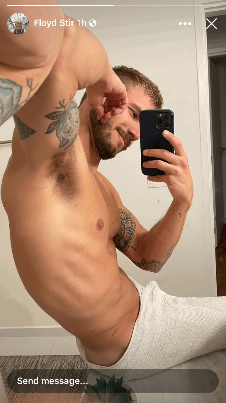 Photo by DirtyDaddyFunStuff with the username @DirtyDaddyPorn, who is a verified user,  May 7, 2024 at 1:22 AM and the text says '#otters and #armpits and #muscles'