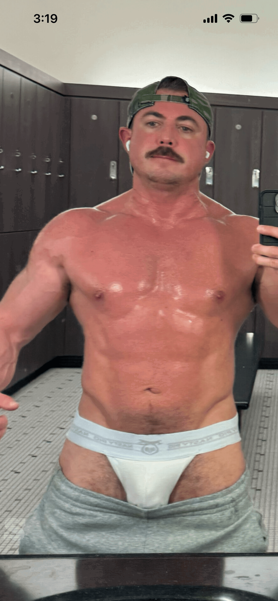 Album by DirtyDaddyFunStuff with the username @DirtyDaddyPorn, who is a verified user,  June 4, 2024 at 12:32 AM and the text says 'Hot 4 #muscles #cocksuckers #hairy #pups and more'