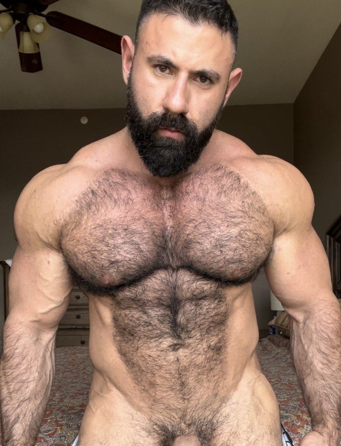 Album by DirtyDaddyFunStuff with the username @DirtyDaddyPorn, who is a verified user,  June 9, 2024 at 12:14 AM and the text says 'Hot 17 #hairy'