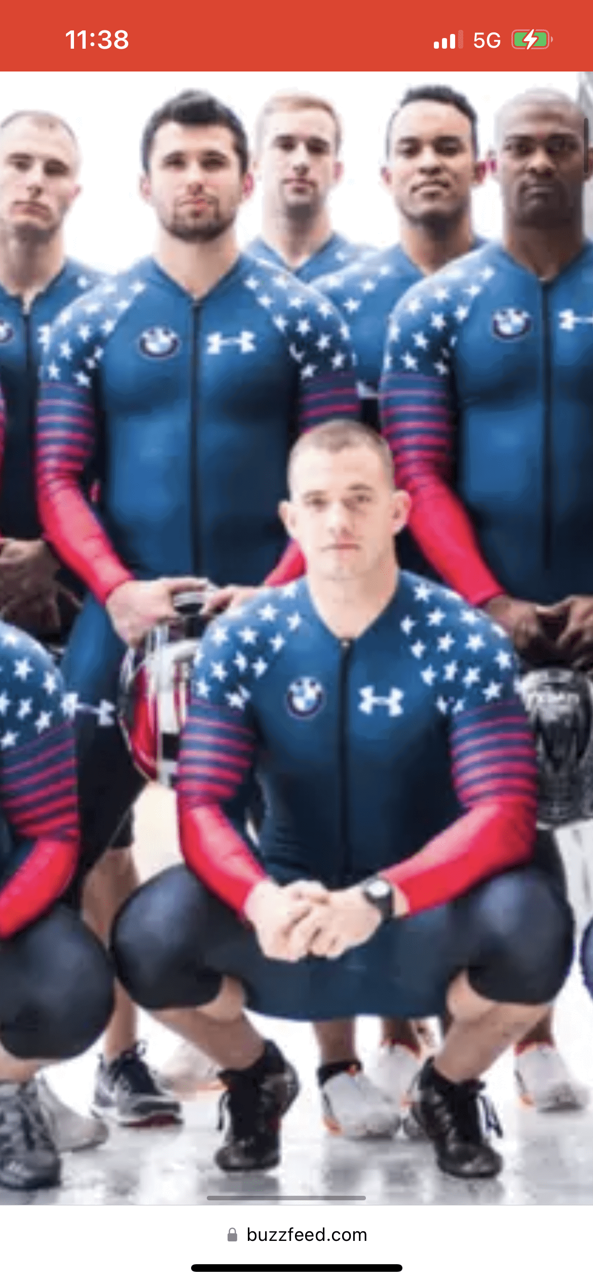 Photo by DirtyDaddyFunStuff with the username @DirtyDaddyPorn, who is a verified user, posted on December 4, 2023 and the text says '#sports #bobsled #muscles #uniforms #olympics'