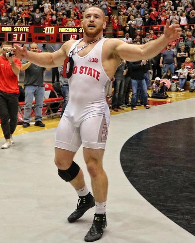Photo by DirtyDaddyFunStuff with the username @DirtyDaddyPorn, who is a verified user,  February 5, 2024 at 9:17 PM and the text says '#wrestling #hunks #uniforms #jocks #muscles'