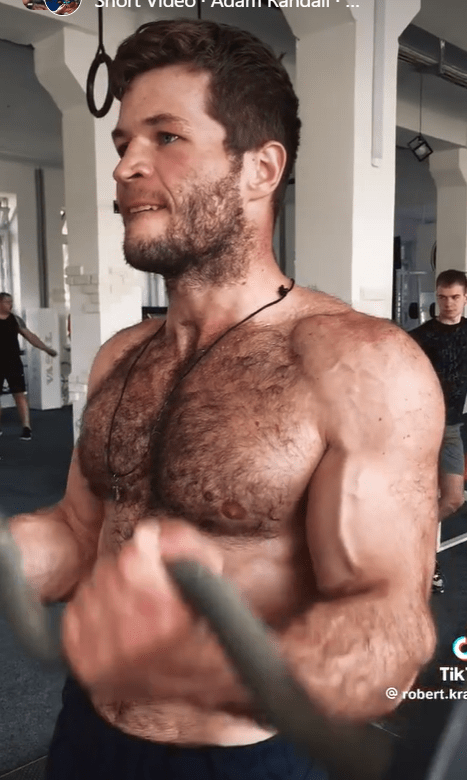 Photo by DirtyDaddyFunStuff with the username @DirtyDaddyPorn, who is a verified user,  May 2, 2024 at 10:55 PM and the text says 'Hot 26 #hairy #bulges #muscles'