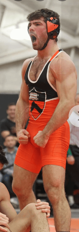 Photo by DirtyDaddyFunStuff with the username @DirtyDaddyPorn, who is a verified user,  May 1, 2024 at 11:05 PM and the text says '#wrestling #muscles #hairy #otters #sweaty #buff #spandex #singlet'