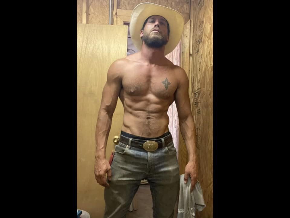 Photo by DirtyDaddyFunStuff with the username @DirtyDaddyPorn, who is a verified user,  January 9, 2024 at 6:17 PM and the text says '#farmers #countryboys #cowboys'