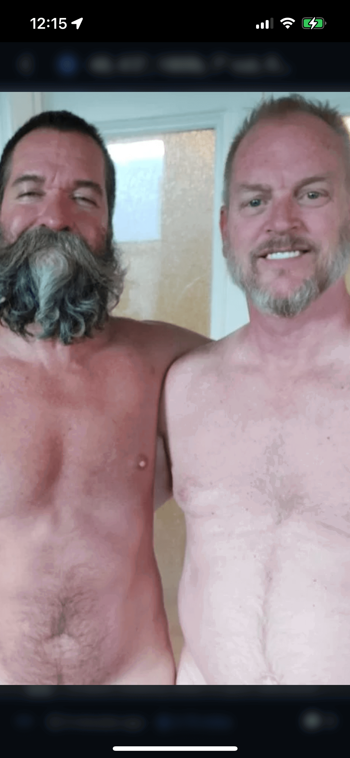 Album by DirtyDaddyFunStuff with the username @DirtyDaddyPorn, who is a verified user,  March 8, 2024 at 12:40 AM and the text says '#hung and #daddies and #beards Woof #stubble'