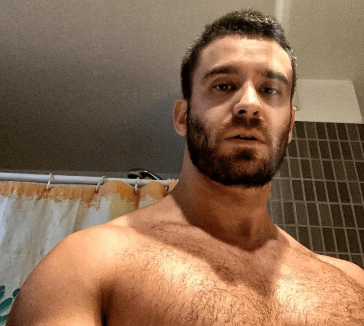 Photo by DirtyDaddyFunStuff with the username @DirtyDaddyPorn, who is a verified user,  May 2, 2024 at 12:06 AM and the text says '#hairy #gym'