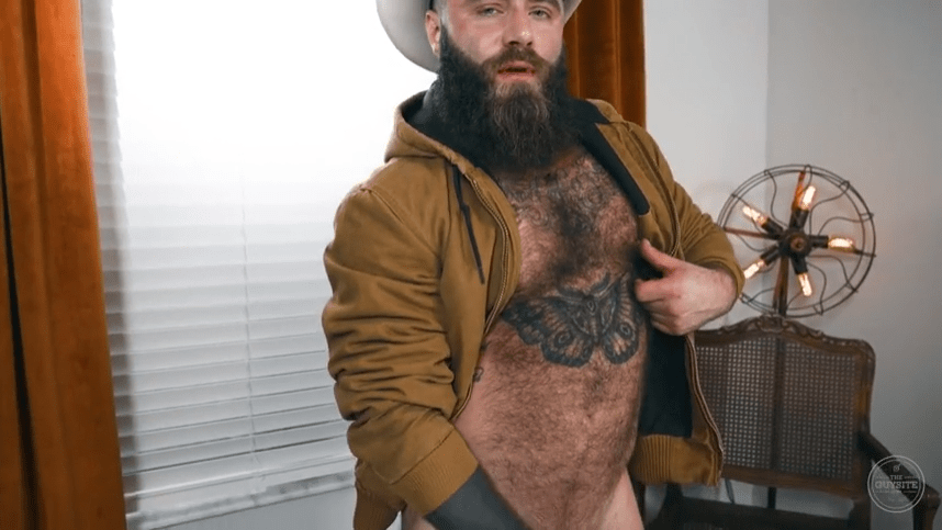 Photo by DirtyDaddyFunStuff with the username @DirtyDaddyPorn, who is a verified user,  April 24, 2024 at 7:13 PM and the text says 'Tough Little Hairy #cowboy Jerkoff #cowboys #countryboys #rough #manly #butch #hairy #fur #tats #muscles #buff #boots #armpits #cum #cumshot #hung #jerkingoff #beards #bears #shower #boxing #jockstraps'